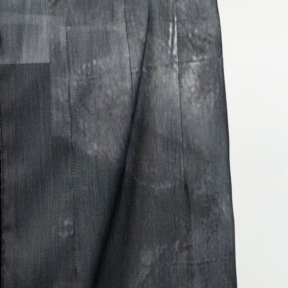 Annette Gortz Grey Pleated Paint Splatter Skirt - Picture 5 of 9